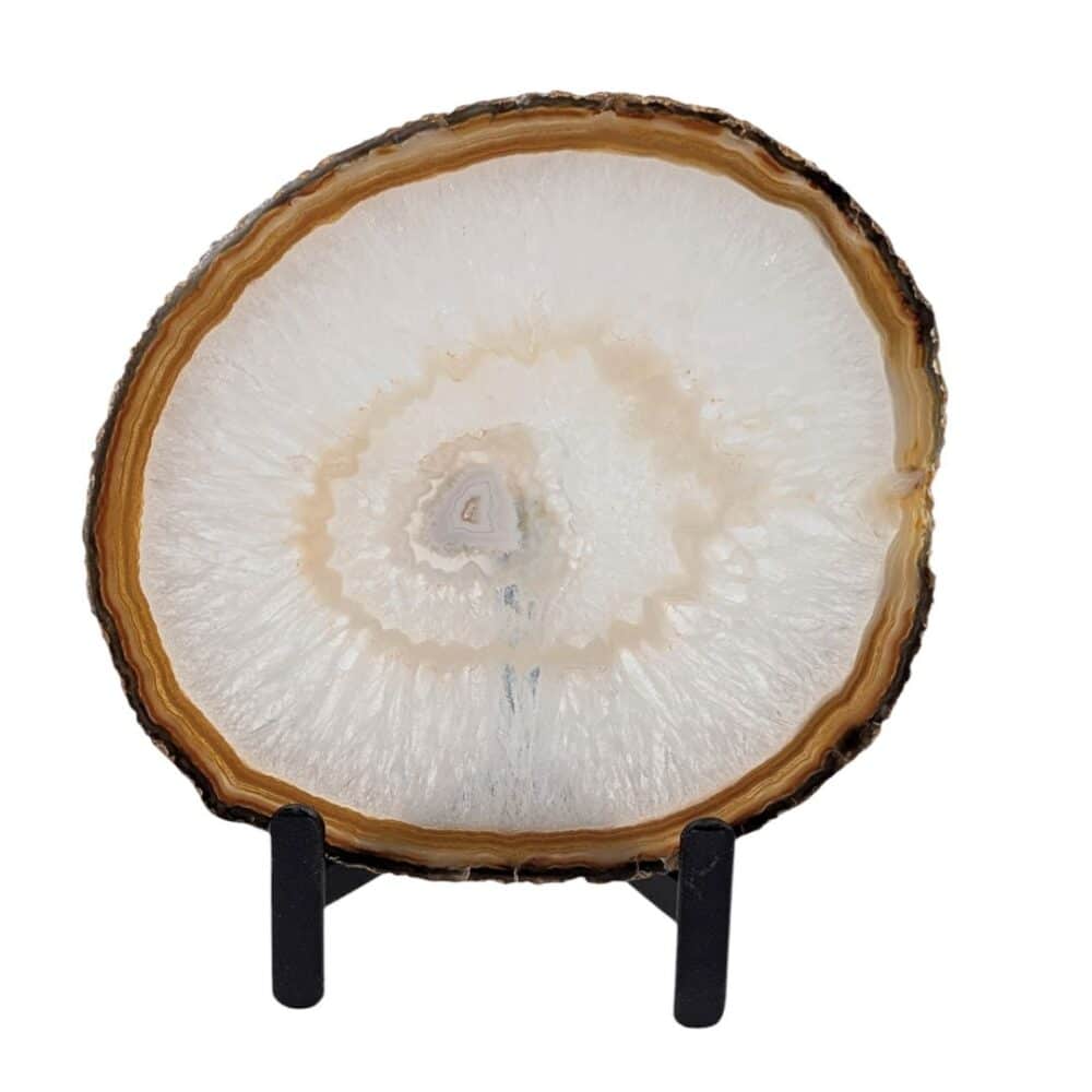 tranche d'agate naturelle 15x13cm