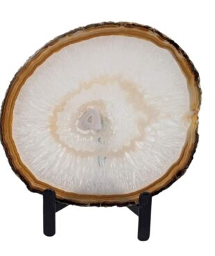tranche d'agate naturelle 15x13cm