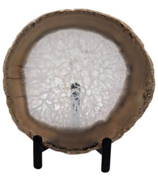 tranche d'agate naturelle 15x14,5cm