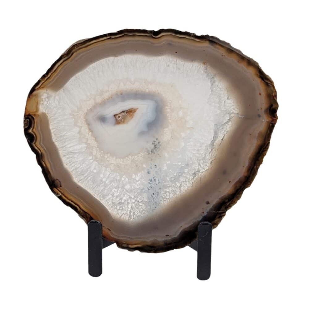 tranche d'agate naturelle 16x15cm