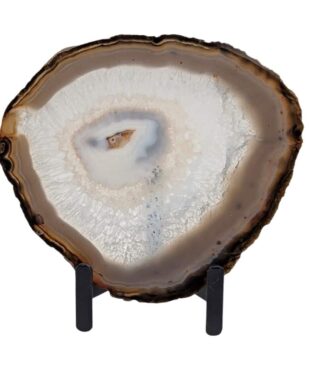 tranche d'agate naturelle 16x15cm