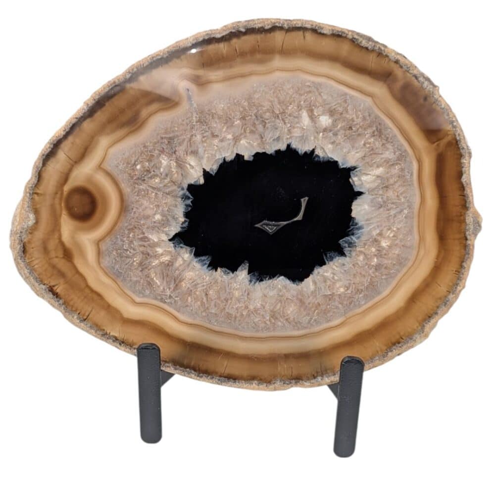 tranche d'agate naturelle 20x15cm