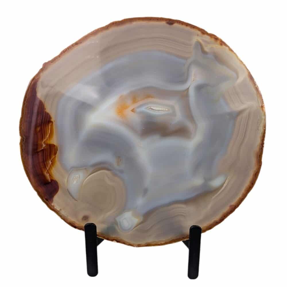 tranche d'agate naturelle 20x19cm n°2