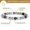 bracelet pierres anti stress lepidolite howlite amazonite quartz rose pour reduire le stress et l anxiete naturellement