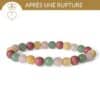 bracelet rupture amoureuse pierres naturelles calcite jaune quartz rose rhodonite aventurine pour se reconstruire apres une rupture