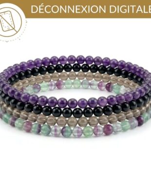 kit bracelets deconnexion digitale pierres naturelles pour se detacher des ecrans et retrouver presence
