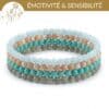 kit bracelets sensibilite pierres naturelles pour apaiser l'émotivité et mieux gerer son hypersensibilite