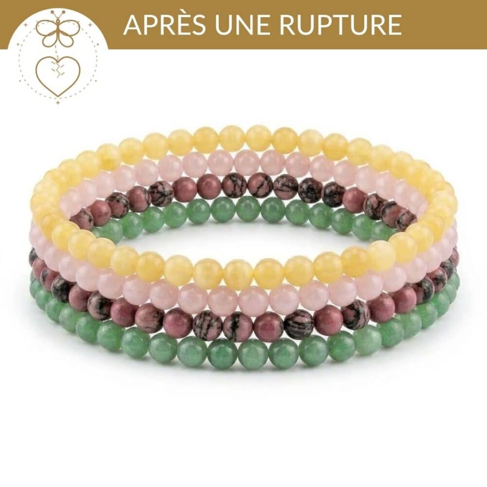 kit bracelets rupture amoureuse pierres naturelles pour se reconstruire et tourner la page apres une rupture
