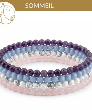kit bracelets sommeil pierres naturelles pour mieux dormir et calmer les pensées avant de dormir