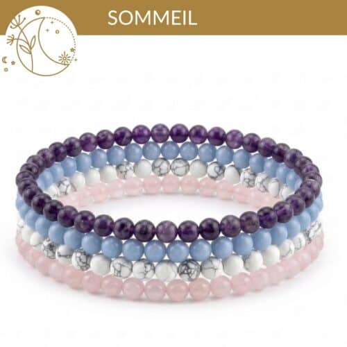 kit bracelets sommeil pierres naturelles pour mieux dormir et calmer les pensées avant de dormir