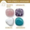 quelle pierre pour le stress lepidolite howlite amazonite quartz rose anti stress et relaxation naturelle