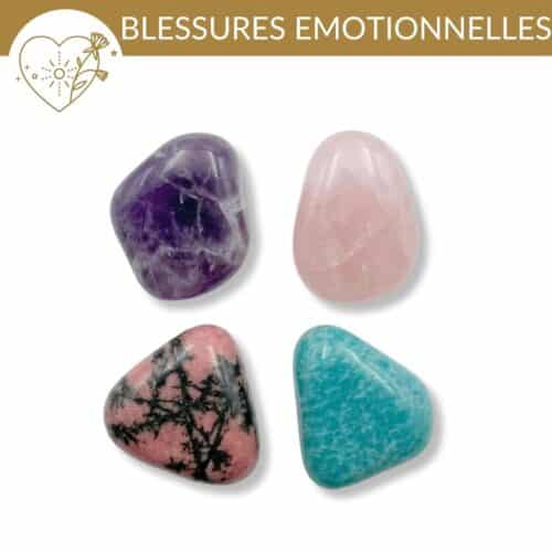 kit pierres blessures emotionnelles pierres naturelles pour apaiser le coeur et guerir emotionnellement naturellement