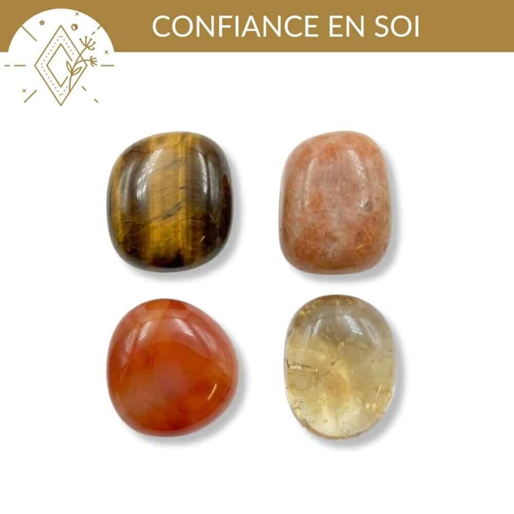 kit pierres confiance en soi pierres naturelles pour renforcer estime de soi et confiance personnelle naturellement