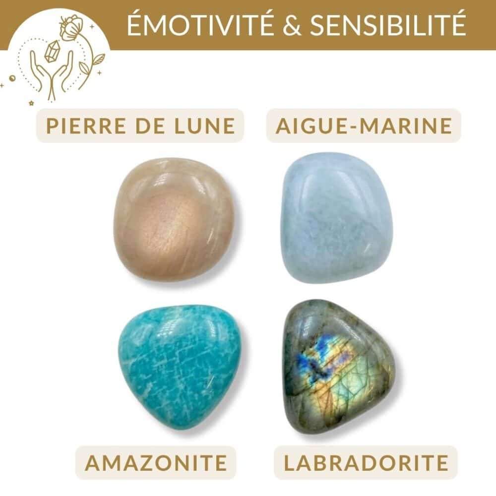 quelle pierre pour hypersensibilite aigue marine pierre de lune amazonite labradorite apaisement emotionnel