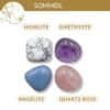 quelle pierre pour mieux dormir amethyste howlite angelite quartz rose sommeil et relaxation naturelle