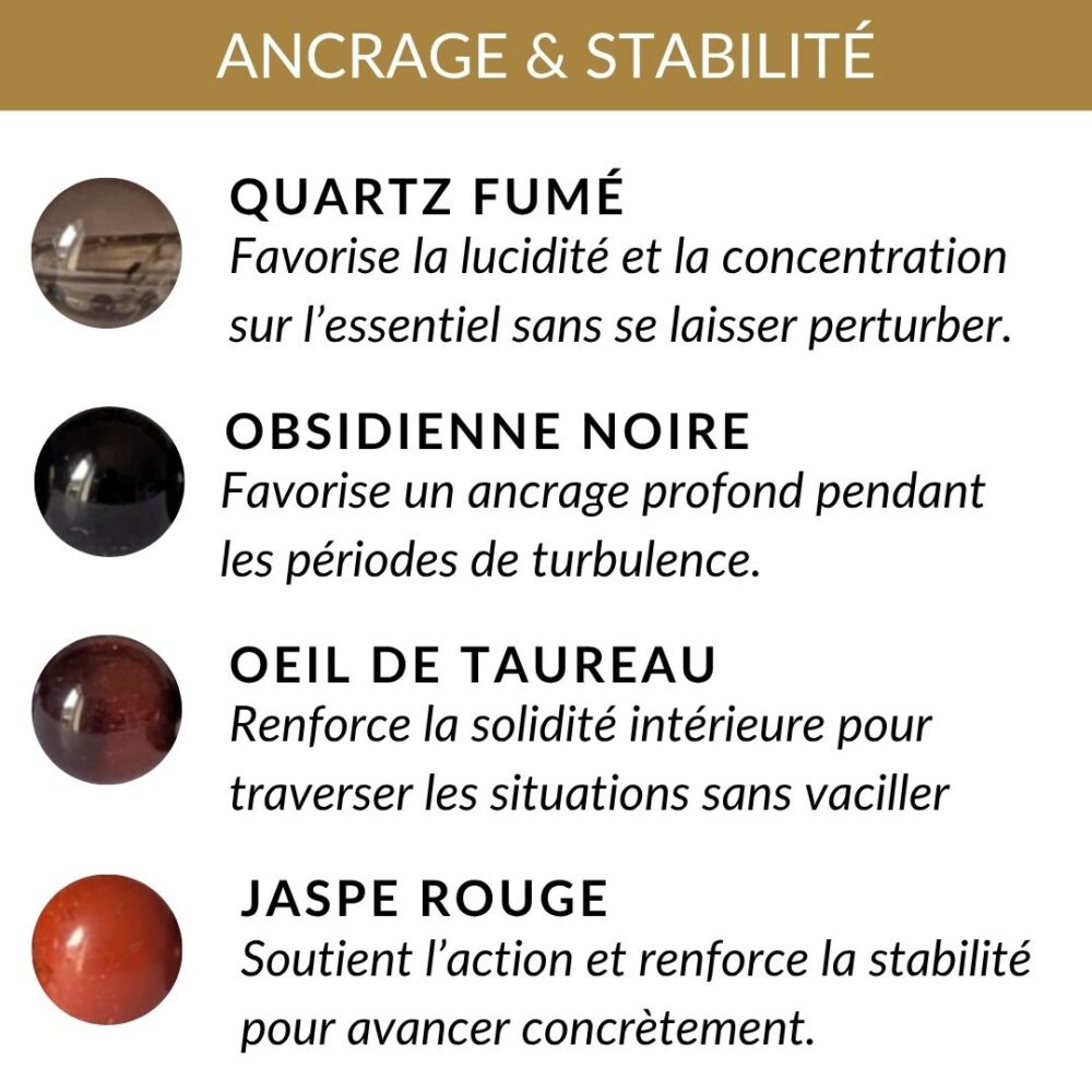 pierres ancrage bienfaits stabilite enracinement equilibre emotionnel protection et force interieure