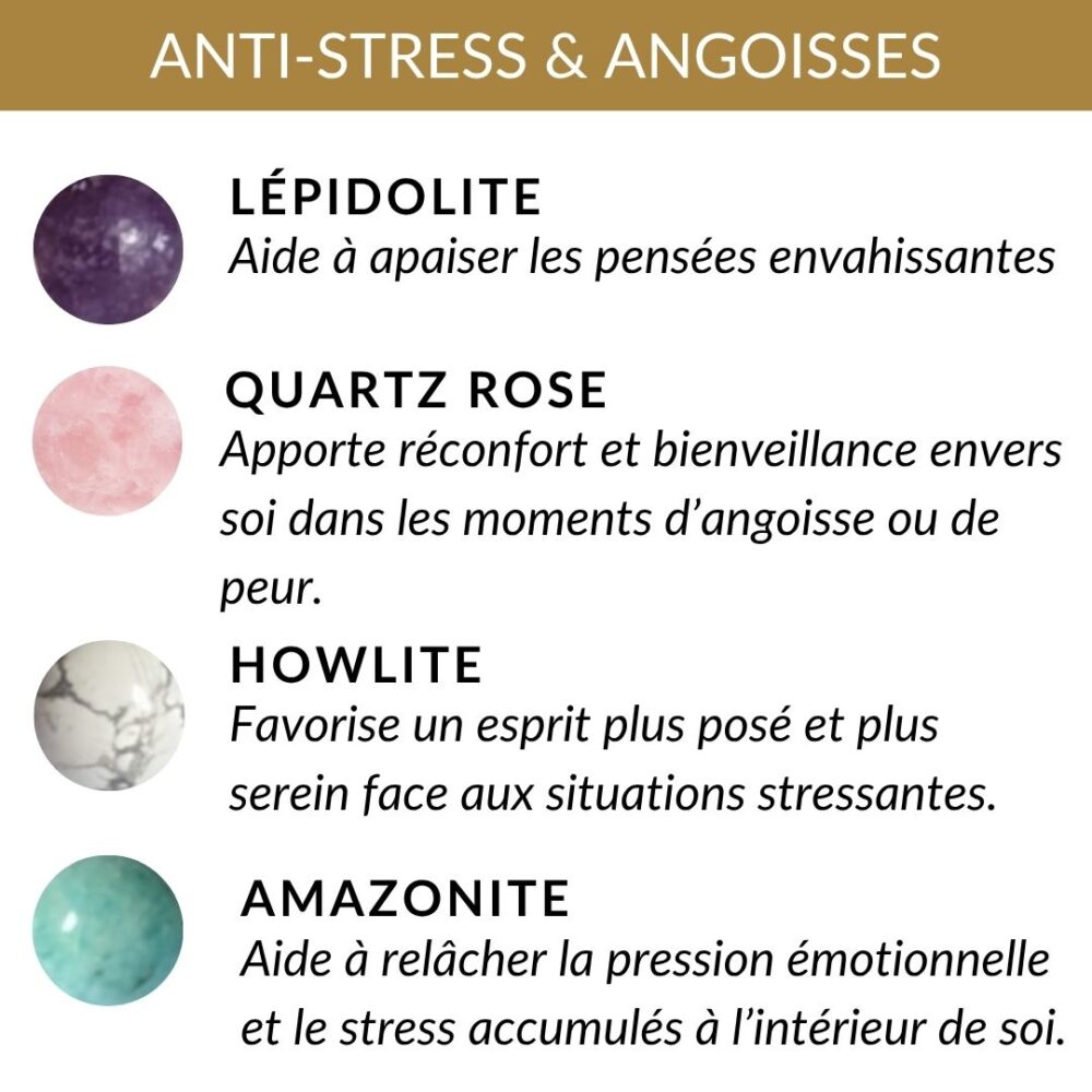 pierres anti stress bienfaits relaxation calme mental apaisement anxiete detente et serenite