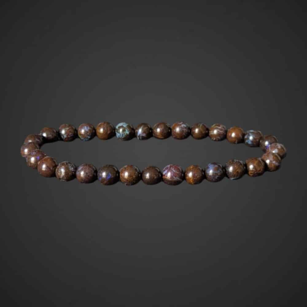 bracelet opale boulder 6mm (3)