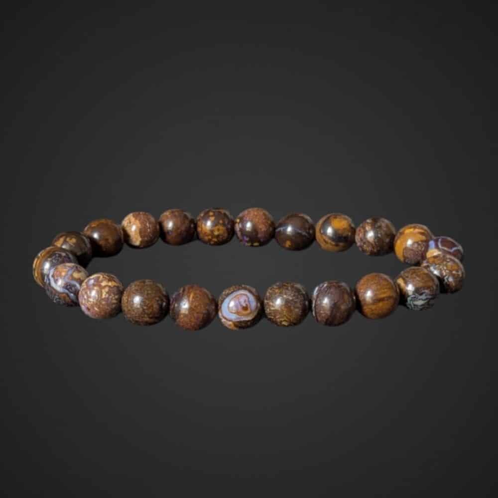 bracelet opale boulder 8mm (2)