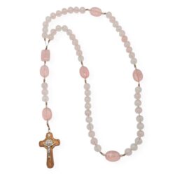 chapelet quartz rose