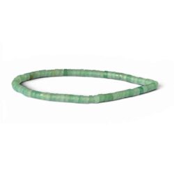 Acheter un bracelet Heishi en aventurine naturelle, une pierre reconnue en lithothérapie pour attirer la chance, l'optimisme et favoriser les nouveaux départs.