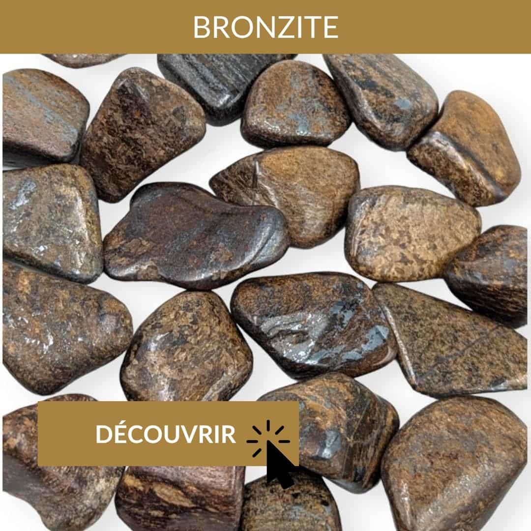 bronzite pierre pour garder son sang froid
