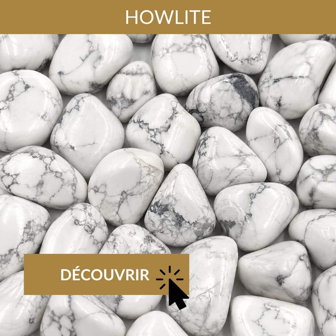 howlite pierre pour relâcher la pression pour mieux dormir