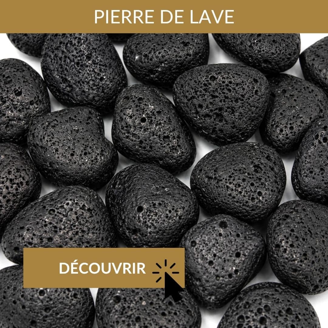 pierre de lave pour rester centré pendant les périodes de changement