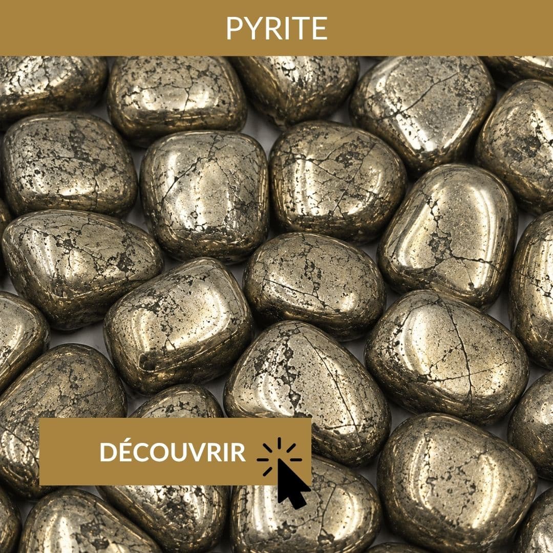 pyrite pierre pour la concentration et la motivation au travail