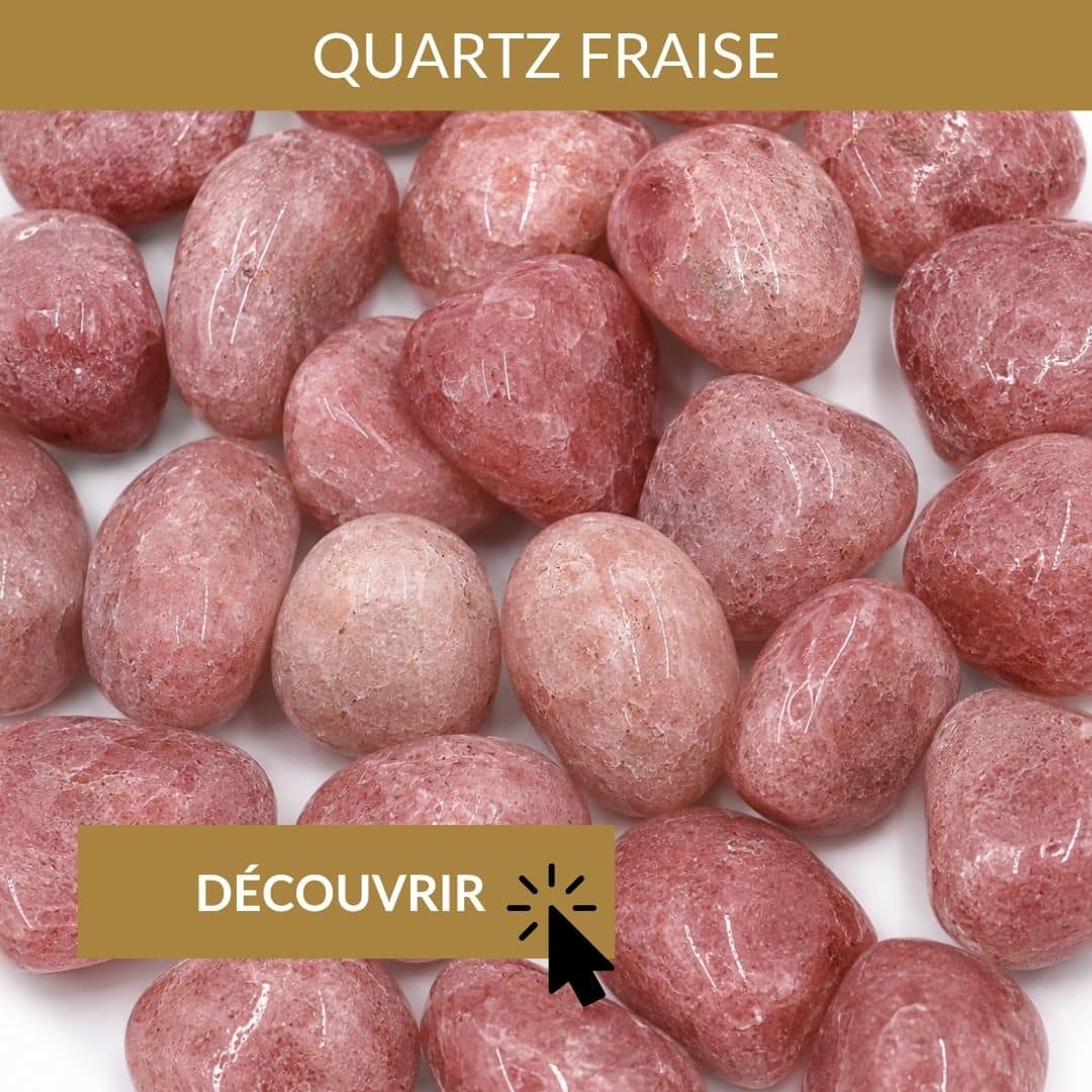 quartz fraise pierre de réconfort après une séparation