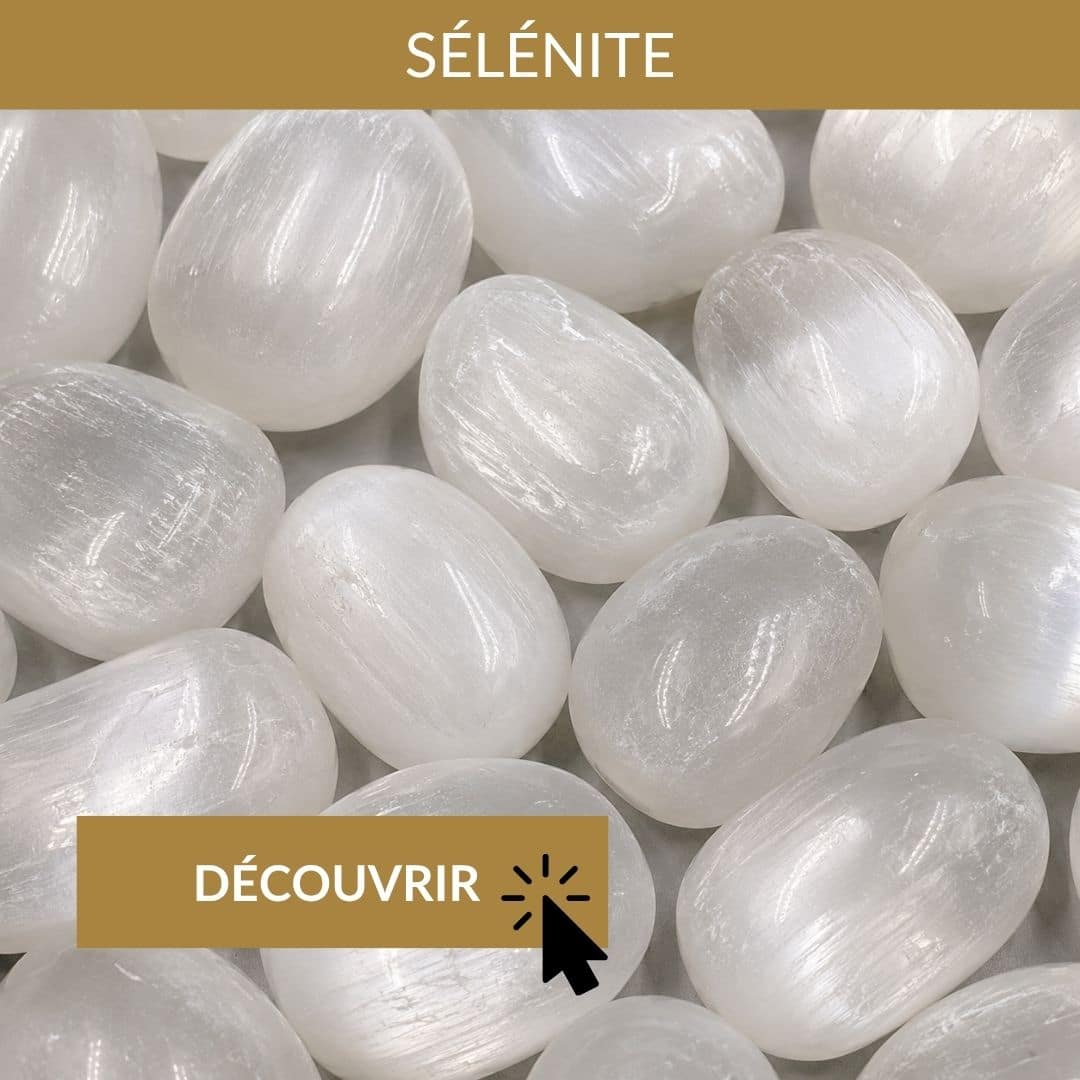 sélénite pierre pour la chambre et le repos