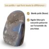 géode améthyste avec agate