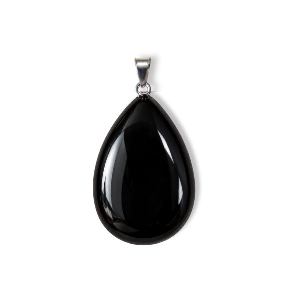 pendentif obsidienne pierre naturelle