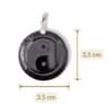 pendentif yin yang obsidienne dimensions 3,5 cm