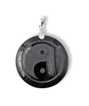 pendentif yin yang obsidienne pierre naturelle (1)