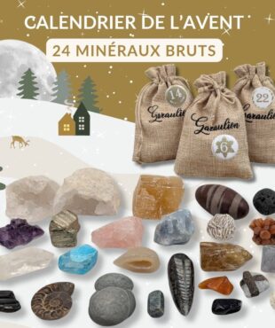 calendrier de l'avent 24 minéraux bruts