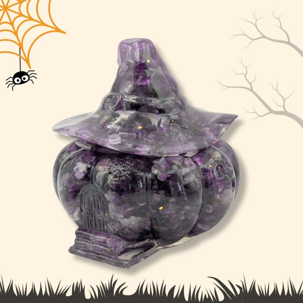 citrouille Halloween améthyste