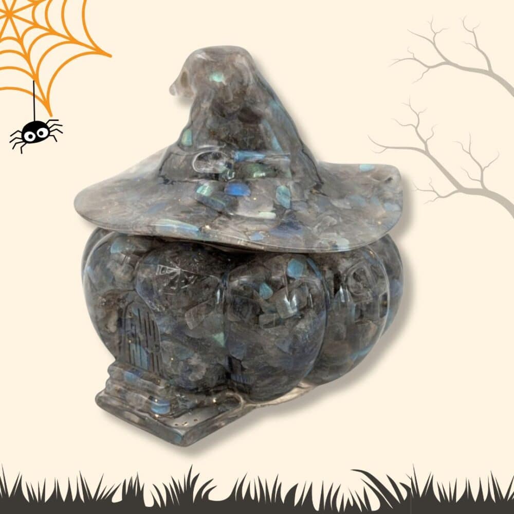 citrouille Halloween labradorite