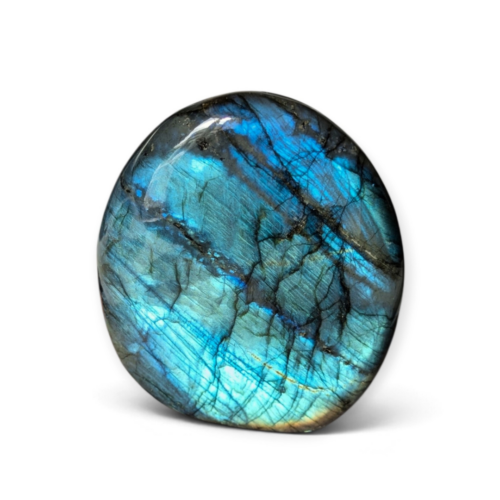 Labradorite reflets turquoise 495g
