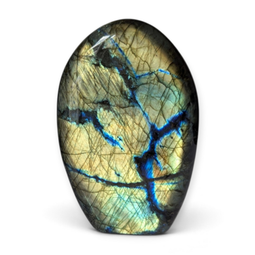Labradorite reflets jaune doré 709g